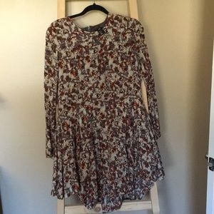 H&M print long sleeve dress size 14